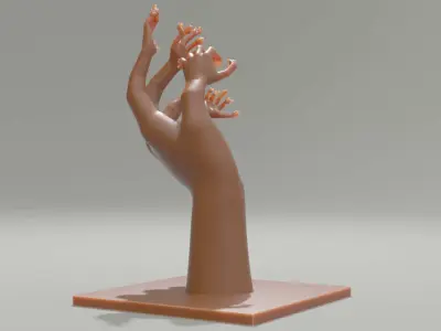 Nested hands 3D print model