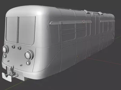 1949 Southend on Sea Pier Railway 4 Wheel Single Deck Car 3D print model