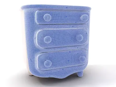 Colorful Dresser Drawer Model Pack Low-poly 3D model