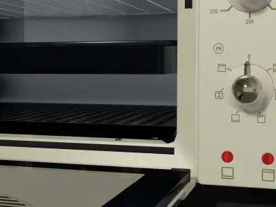 Astel retro oven high quality 3D model