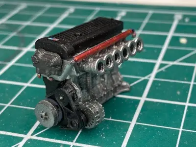 Racing Intake AND Exhaust manifold NA 6 cylinder racing 2JZ RB26 3D print model