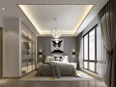 Children Room Interior 3D model 17