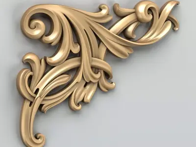 Corner decor 017 3D model