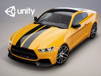 Realistic Car HD 05 Low-poly 3D model