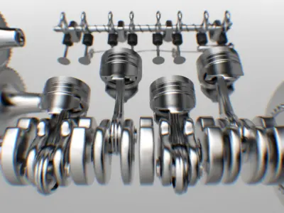 Piston Engine 3D model