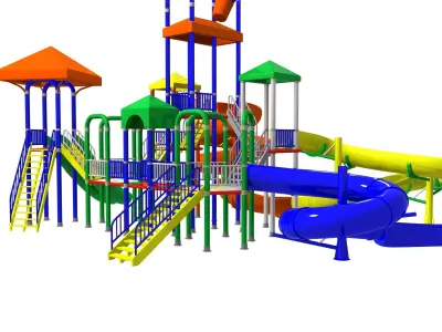 Big Toys Playground 3D Model 3D model