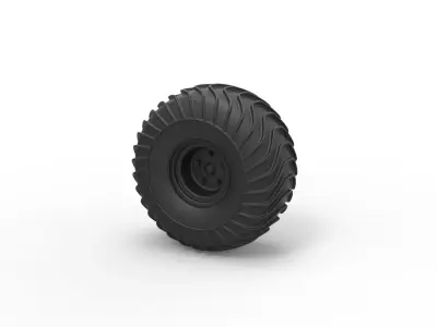 Offroad wheel 17 3D print model
