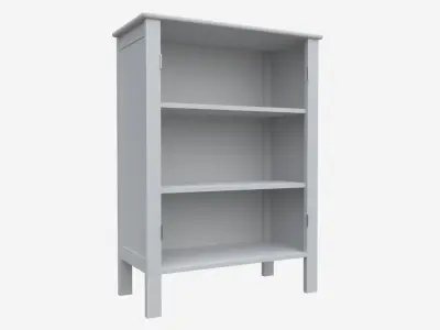 Dresser bathroom cabinet with two doors 3D model