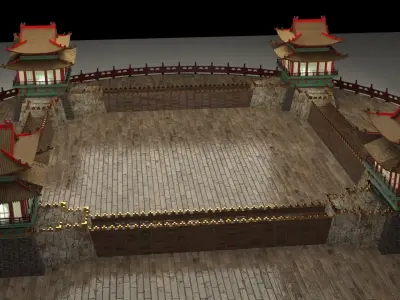 Chinese castle 3D model order