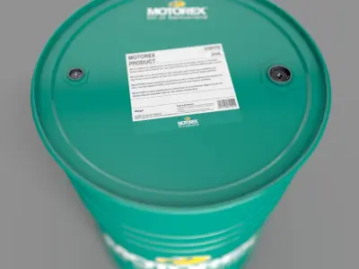 Realistic Motorex Barrel 3D Model Low-poly 3D model