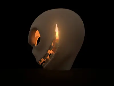 Halloween Skulls for candle 3D print model
