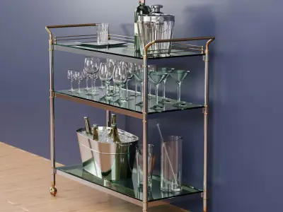 Bar Service table 3D model