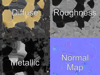 Weather Vane Street Lamp Decorative Model Pack Low-poly 3D model