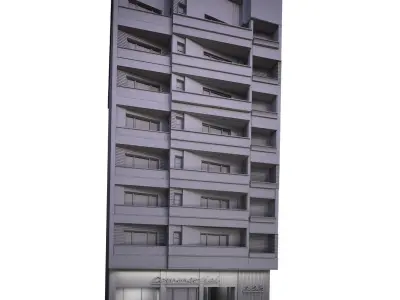 Building2 apartment building 3D model