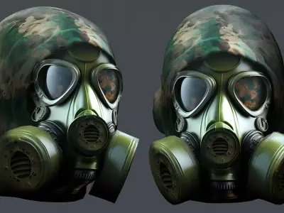 Helmet 3d model military combat Military Low-poly Low-poly 3D model 86