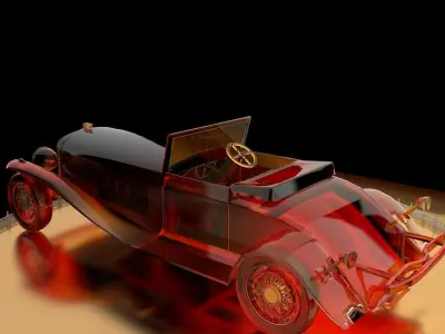 Antique car 3D model order