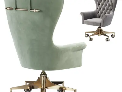 YORK SWIVEL ARMCHAIR by Visionnaire 3D model