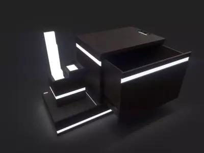 Nightstand Lampshade Free 3D model