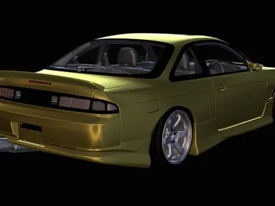 URAS Monkey Magic Type-1 S14 Kouki - GT7 Base 3D model