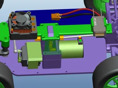 RC car model 3D model