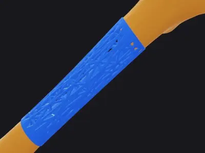 Bone with lattice 3D print model