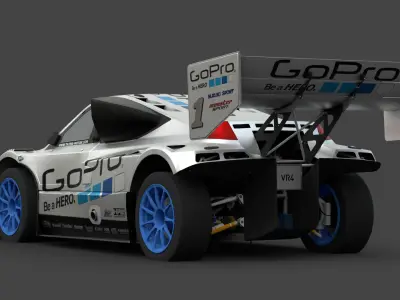 Suzuki SX4 Pikes Peak Special 3D Model High-Quality Low-poly 3D model