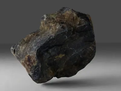 Basalt Rock - 8K Textures - 6 Mesh Resolutions  Low-poly 3D model