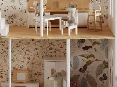 Children room Decor set 05 3D model