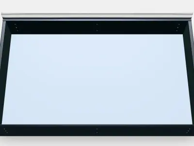 HAUGA Upholstered bed storage box 1 Low-poly 3D model