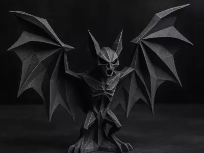 Terrifying Halloween Bat 3D print model