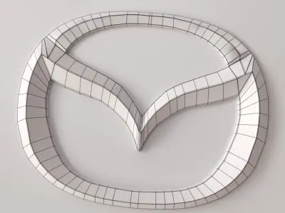 mazda logo 3D model V2