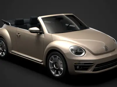 VW Beetle Final Edition Convertible 2020 3D model