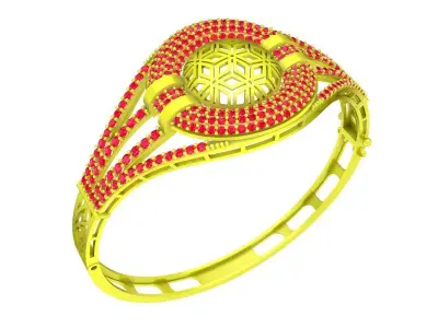 6345 korean luxury diamond bangle 3D print model