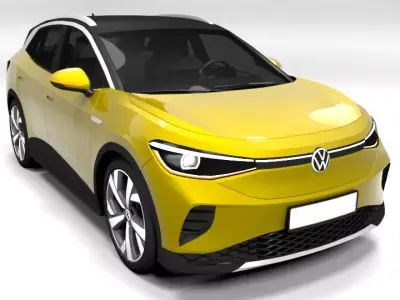 VW ID4 Low-poly 3D model