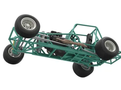 Vintage Northeast Dirt Modified stock car Base Scale 1 to 25 3D print model