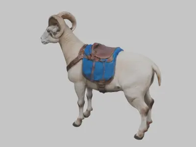 Ram Goat Animal Low-poly 3D model