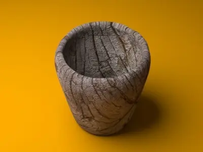 Wooden Cup 3D model