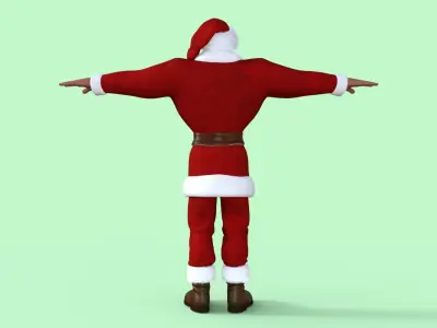 Cartoon Santa Claus 3D model