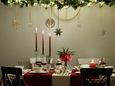 Christmas decor set 05 3D model