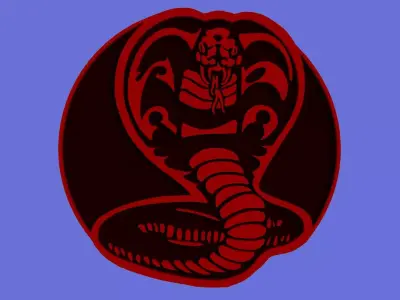 Cobra logo 3D model