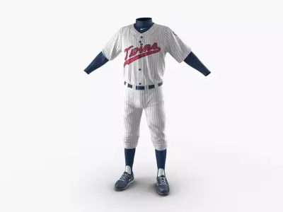 Baseball Player Outfit Twins 3 3D model