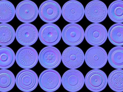 Ceiling Hard Surface for Substance Painter Low-poly 3D model