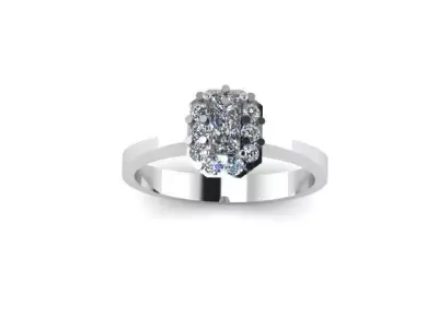 Diamond Ring 3D print model 24