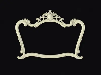 carved mirror 3D model 4