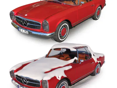 Mercedes Benz 280SL PAGODA Hard Top 3D model