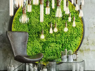 Decor Set Loft 3D model