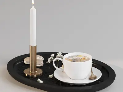 Coffee set 06 3D model