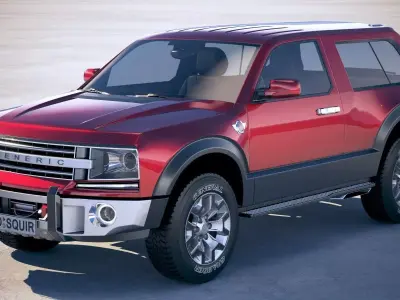 Generic 4x4 car 2018 3D model