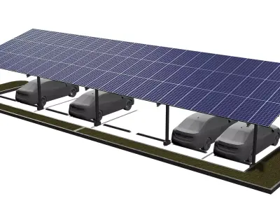 Solar carport 2301 3D model
