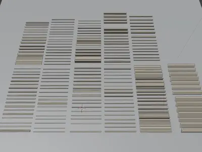 Architectural moldings Collection -moldings VR Low-poly 3D model